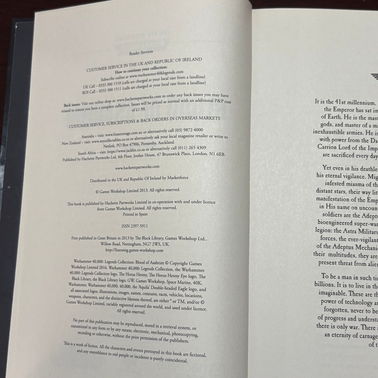 Warhammer 40,000 Legends Collection Blood of Asaheim Chris Wraight GD