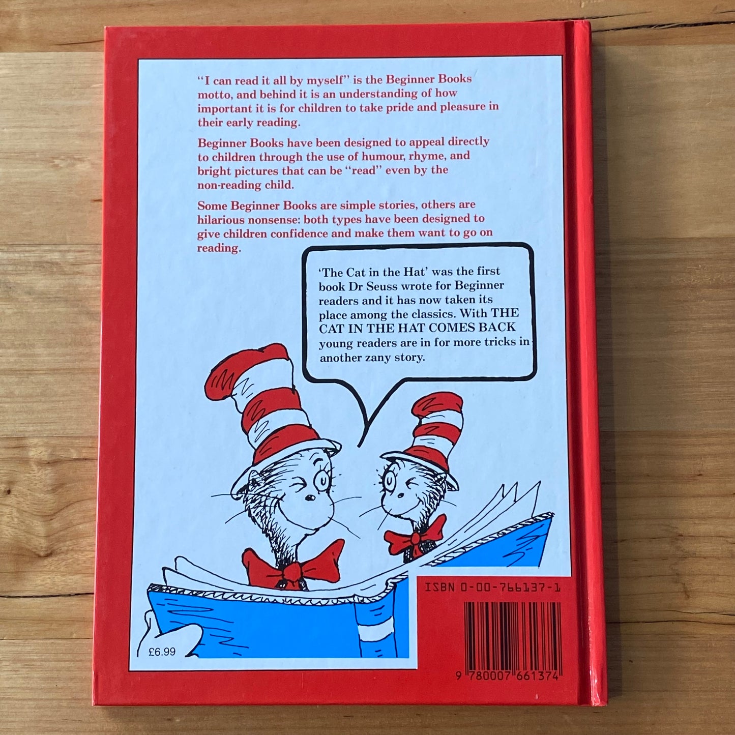 The Cat In The Hat Comes Back Dr Seuss Book Hardcover GD