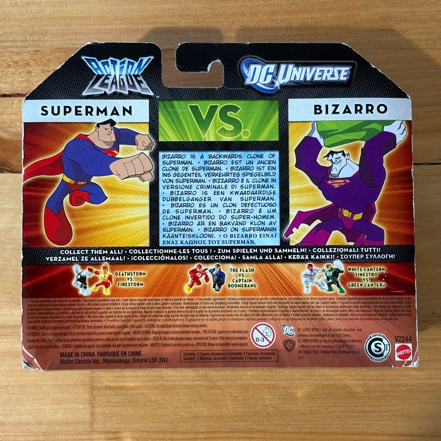 DC Universe Action League Superman vs Bizarro 2011 New Sealed