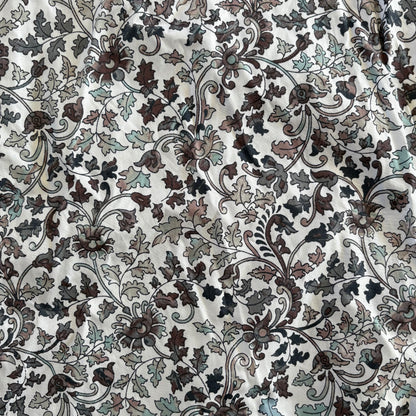 Tarocash Shirt Mens Casual Sz M Long Sleeve Slim Fit White Leaf Collared NWT