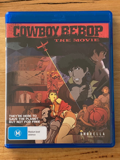 Cowboy Bebop The Movie Blu-Ray Umbrella Entertainment Region B VGC