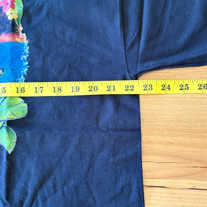 Club Aqua Fruit Of The Loom T-Shirt Black Short Sleeve Size XL