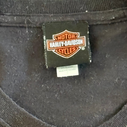 Harley Davidson T-Shirt Black Sz XL Short Sleeve Adamec 90th Anniversary