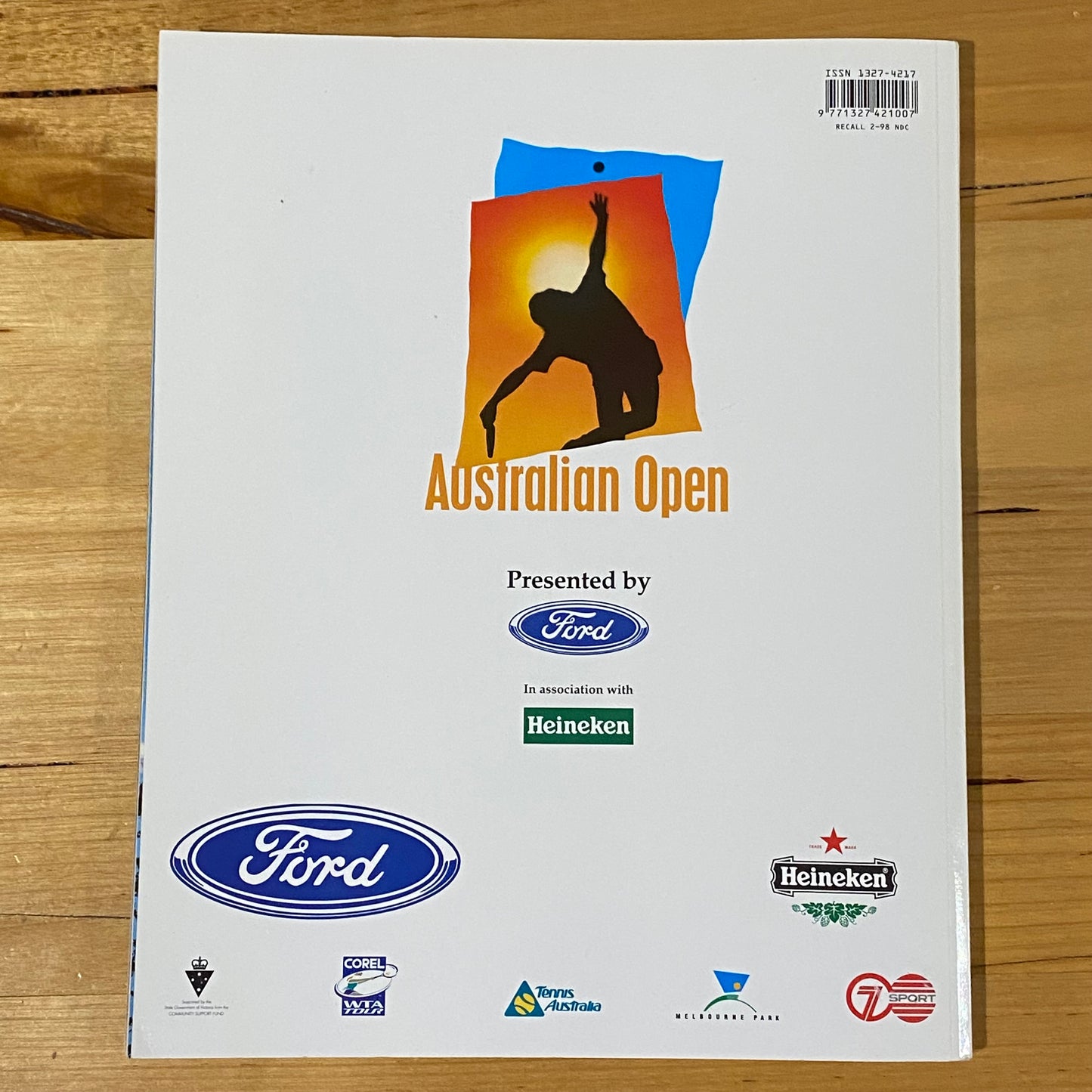 Australian Open Tennis Official Programs 1998, 2003 and 2003 VGC