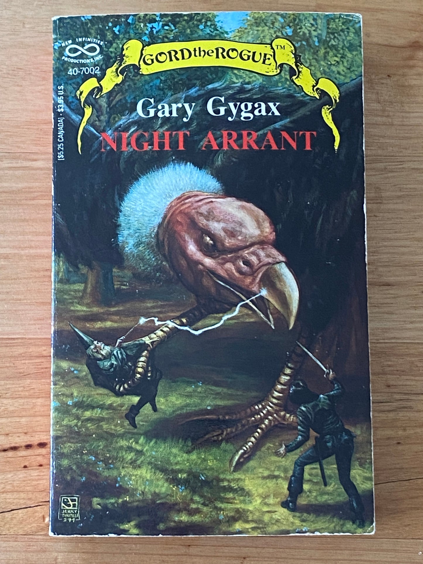 Night Arrant Gord The Rogue Gary Gygax Paperback 1987 GD