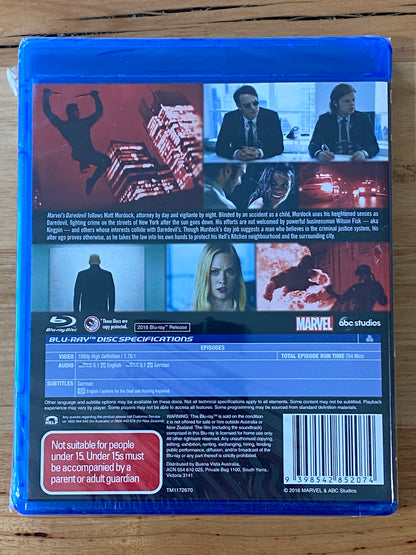 Daredevil Blu-Ray Netflix Complete 1st & 2nd Seasons Region B 4-Disc New Sealed