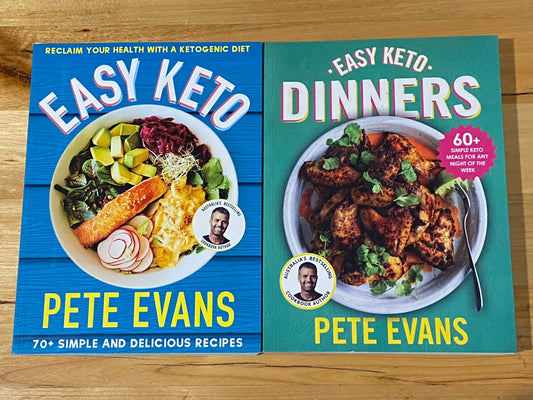 Easy Keto & Easy Keto Dinners by Pete Evans Paperback GD