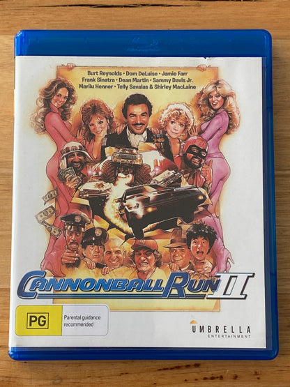 Cannonball Run 2 Blu-Ray Burt Reynolds Region A,B,C VGC