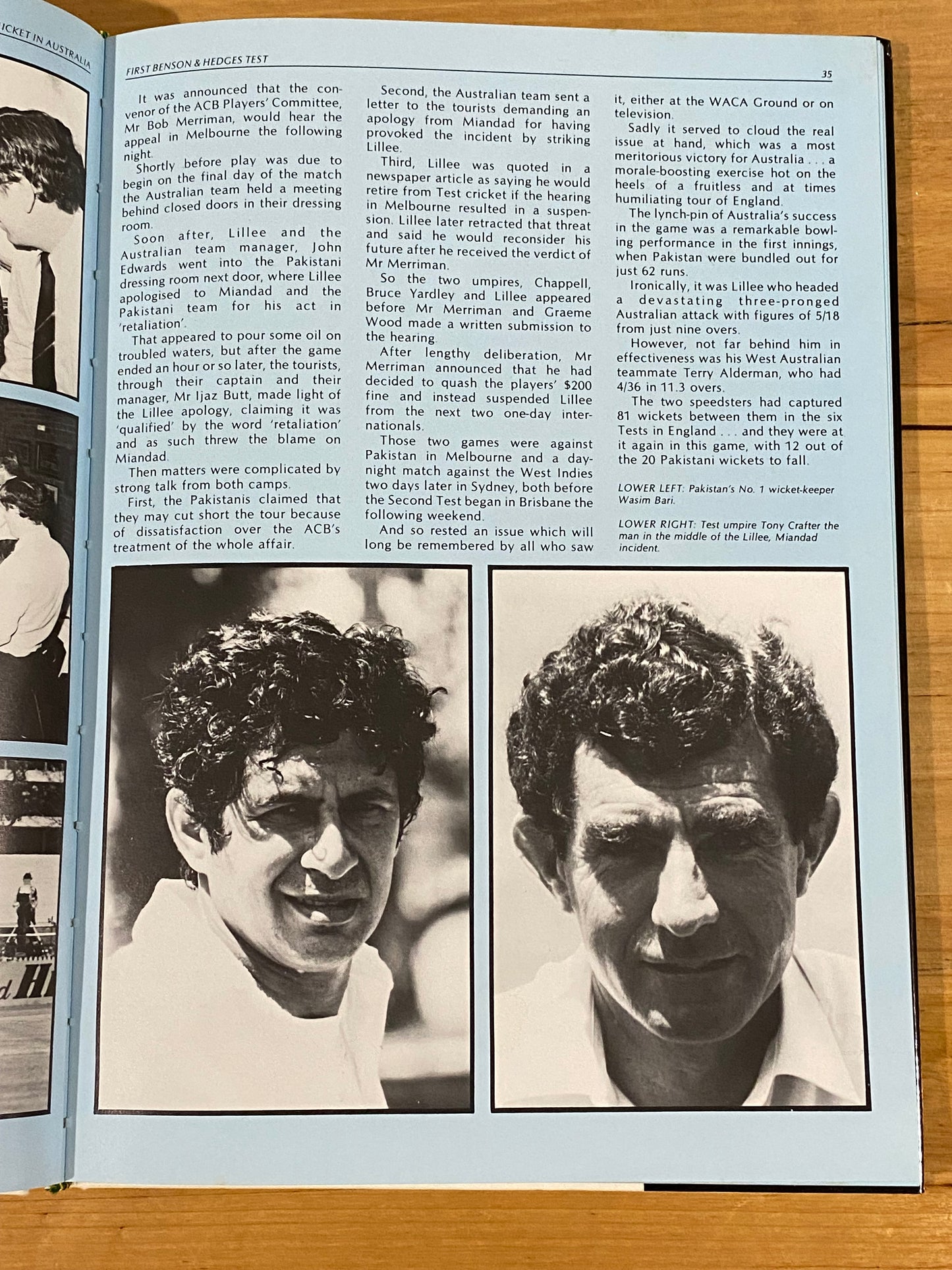 Cricket In Australia Seasons 1981/82 and 1983/84 Hardcover Books GD