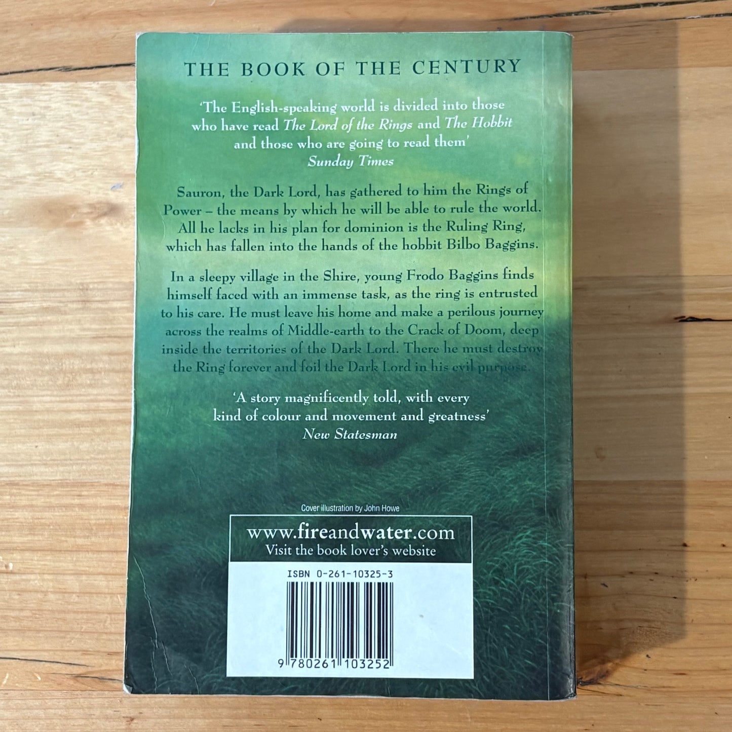 The Lord Of The Rings by J.R.R. Tolkien 2001 Paperback GD