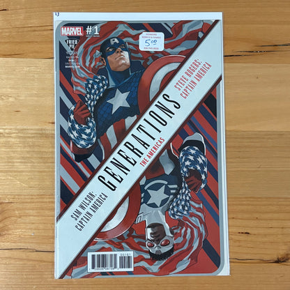 Generations: Sam Wilson & Steve Rogers Captain America (2017) #1 Fried Pie Variant