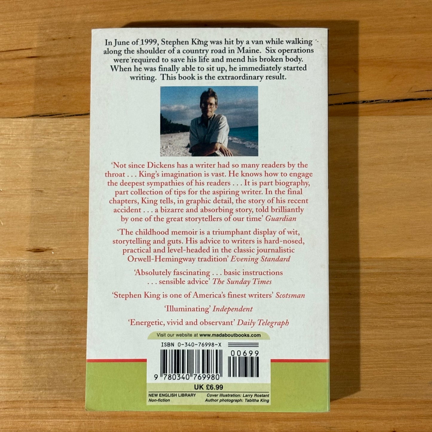 Stephen King On Writing Paperback 2000 New English Library GD