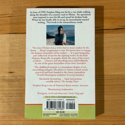 Stephen King On Writing Paperback 2000 New English Library GD