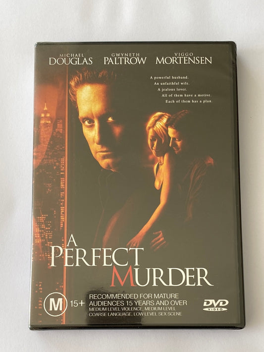 A Perfect Murder DVD Michael Douglas Gwyneth Paltrow Thriller PAL 4 New Sealed