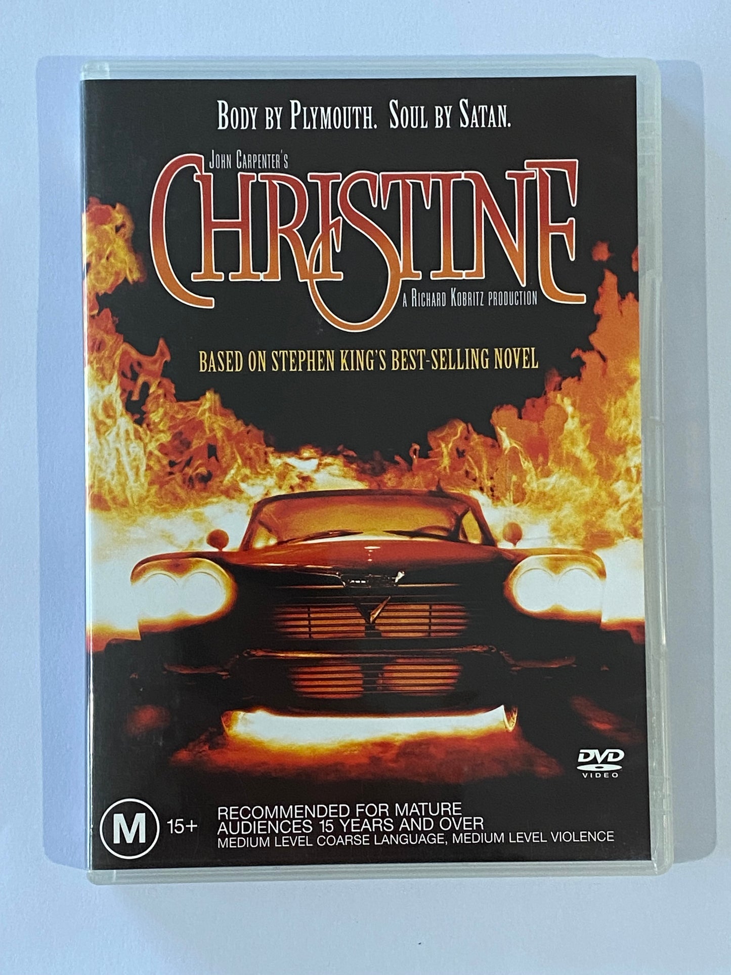 John Carpenter's Christine DVD Based on Stephen King's novel PAL 4 VGC