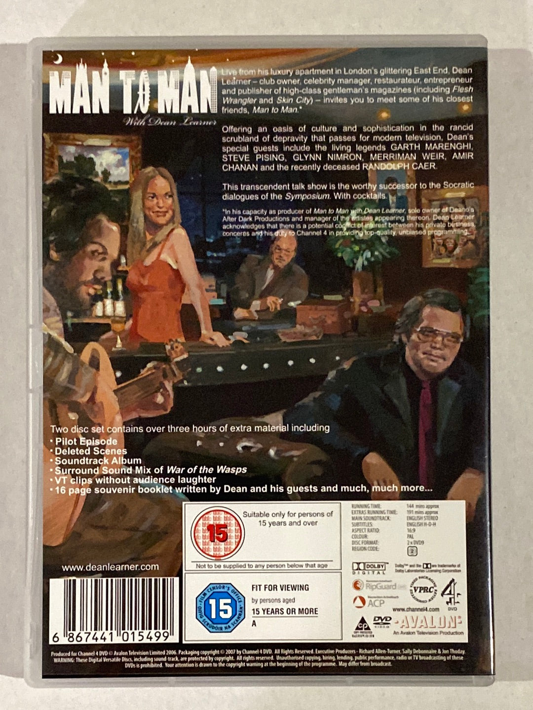 Man To Man With Dean Learner DVD Richard Ayoade Channel 4 Comedy PAL 2 VGC