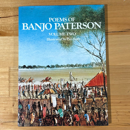 Poems of Banjo Patterson Illustrated by Pro Hart Volume 1 and 2 Hardcover GD
