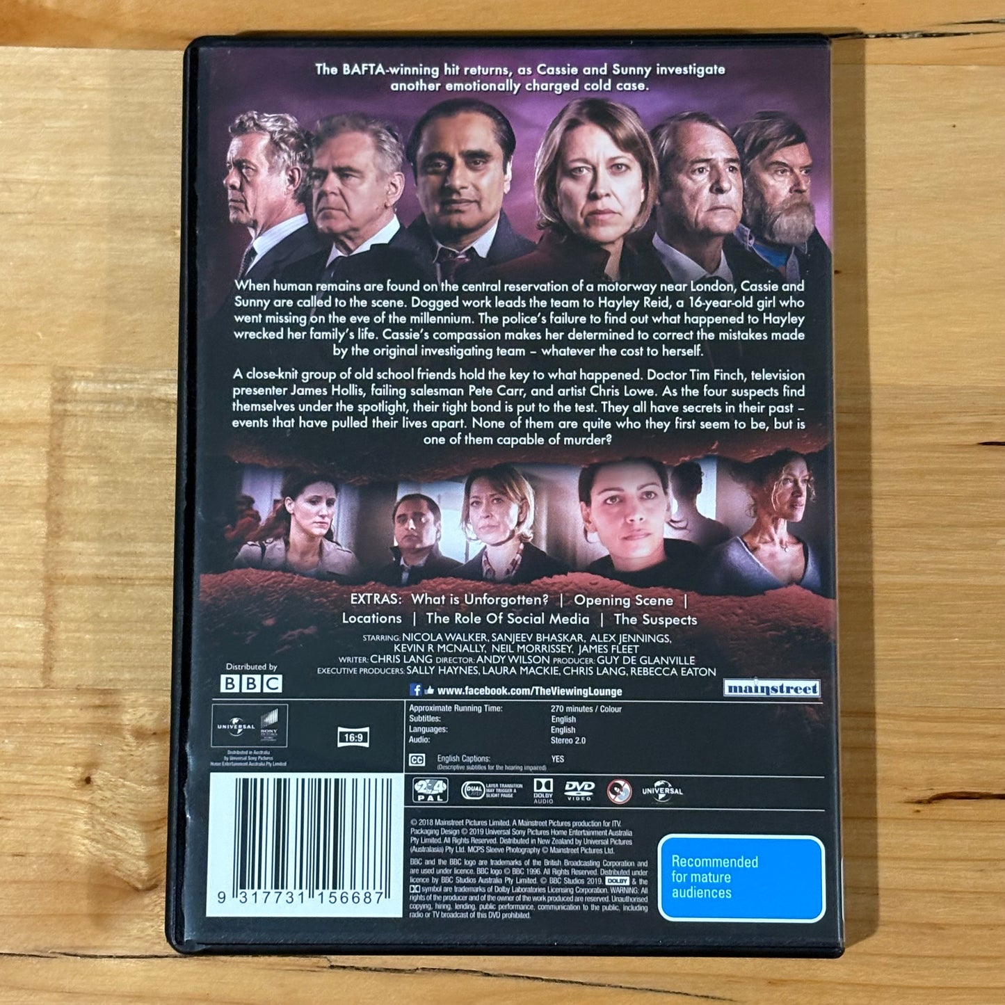 Unforgotten Series 1 to 4 DVD British Crime Drama PAL 4 VGC
