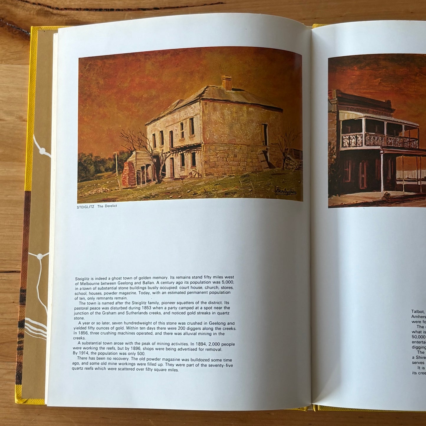 Old Gold Towns of Victoria John Darbyshire C.E.Sayers Hardcover GD