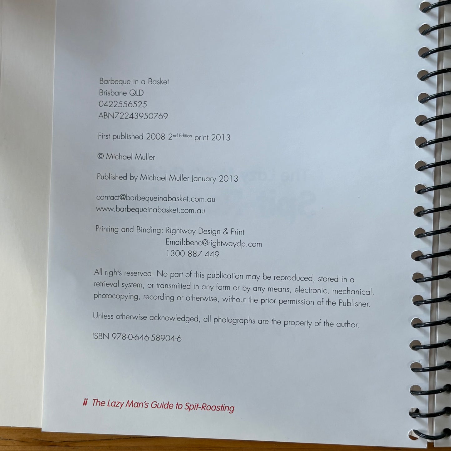 The Lazy Man's Guide To Spit-Roasting by Michael Muller Paperback GD