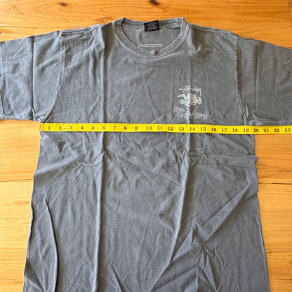 Stüssy Skate Tough You Muthas! T-Shirt Grey Short Sleeve Size Medium