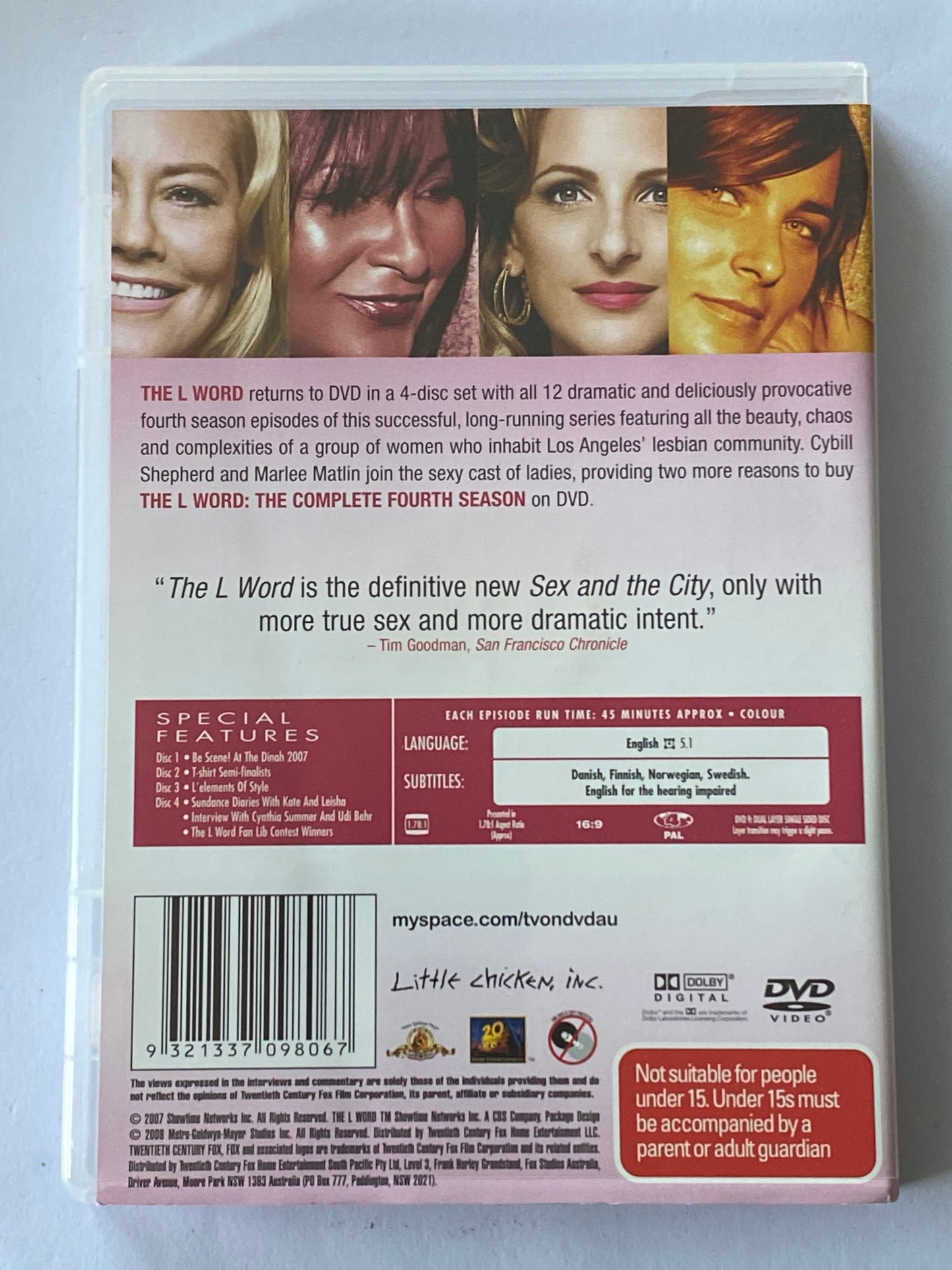 The L Word Complete Set Seasons 1-6 DVD PAL 4 VGC