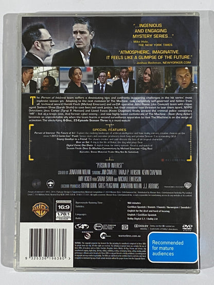 Person Of Interest Complete Seasons 1-5 DVD Every Episode PAL 4 VGC