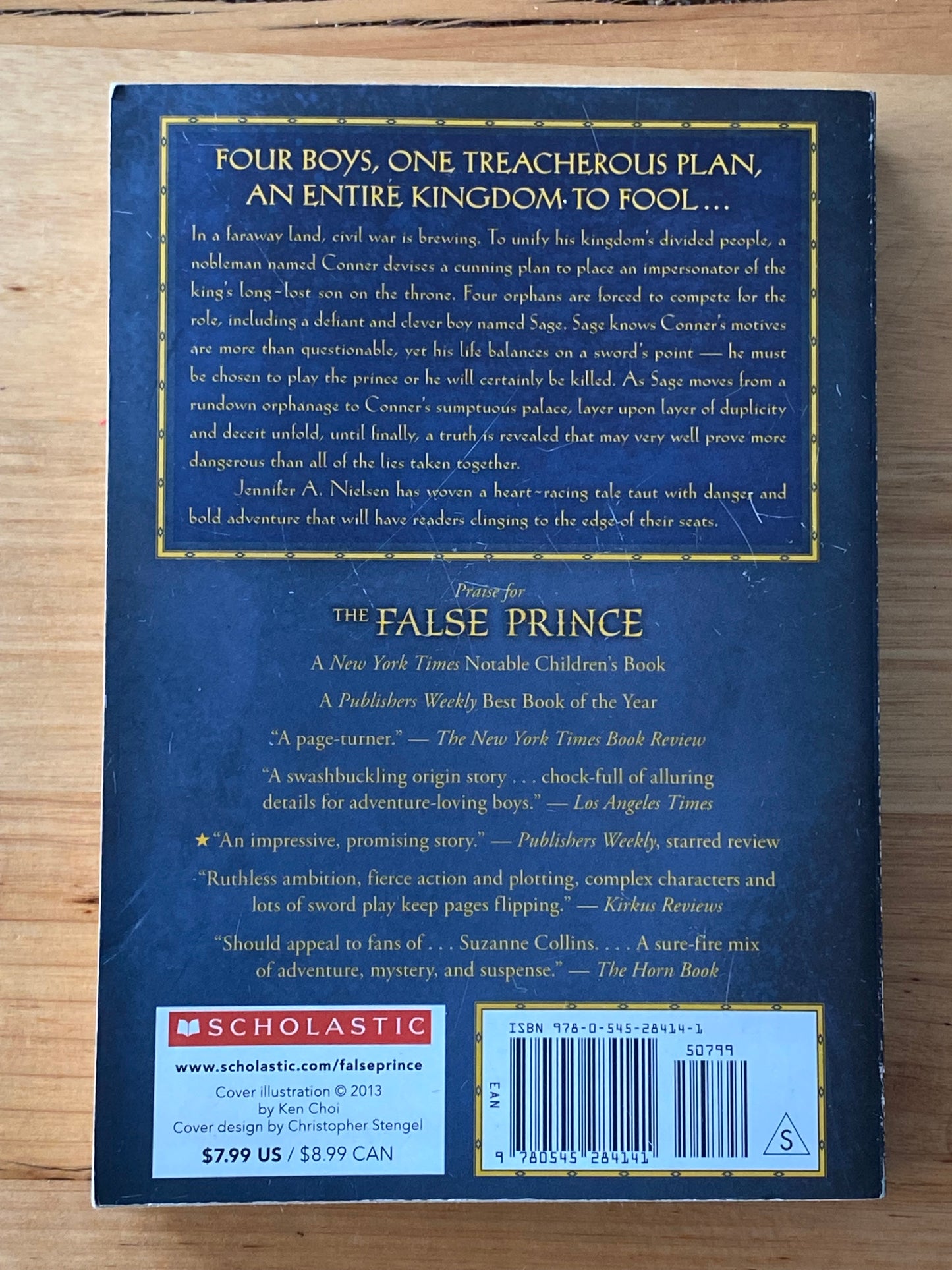 The False Prince by Jennifer A. Nielsen Paperback 2012 GD