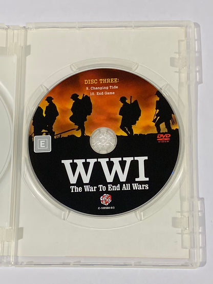 WWI The War To End All Wars DVD Documentary 3-Disc PAL 4 VGC