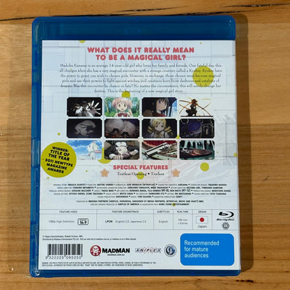Puella Magi Madoka Magica Blu-ray Anime 3-Disc Box-Set Region B VGC