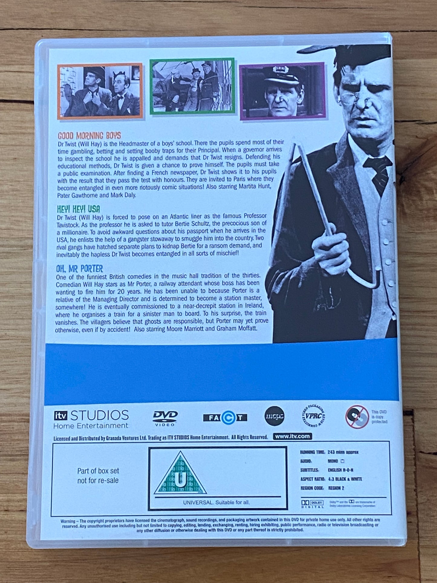 Will Hay Collection Volume 1-3 DVD UK Import 3-Disc Sets PAL 2 VGC