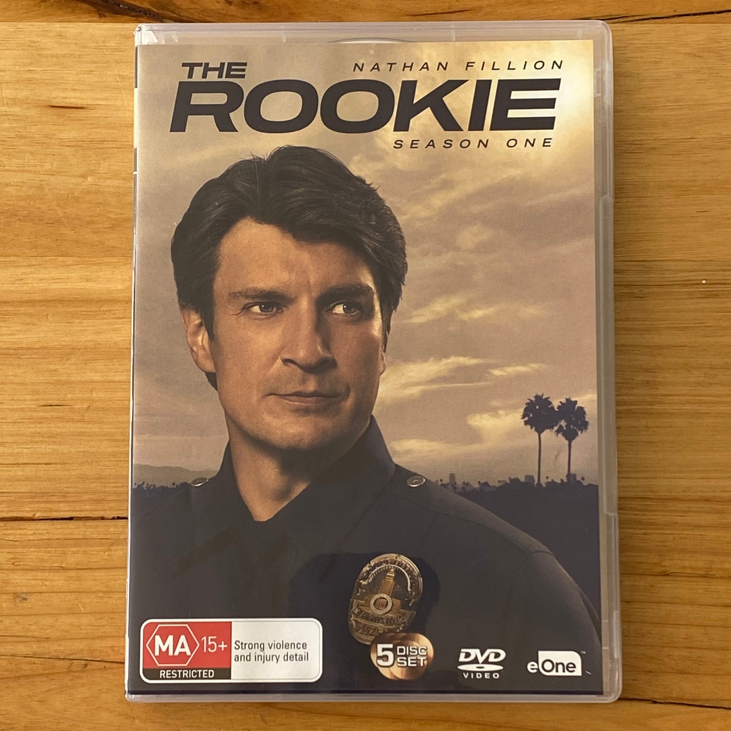 The Rookie Season 1 DVD Nathan Fillion 5-Disc PAL 4 VGC