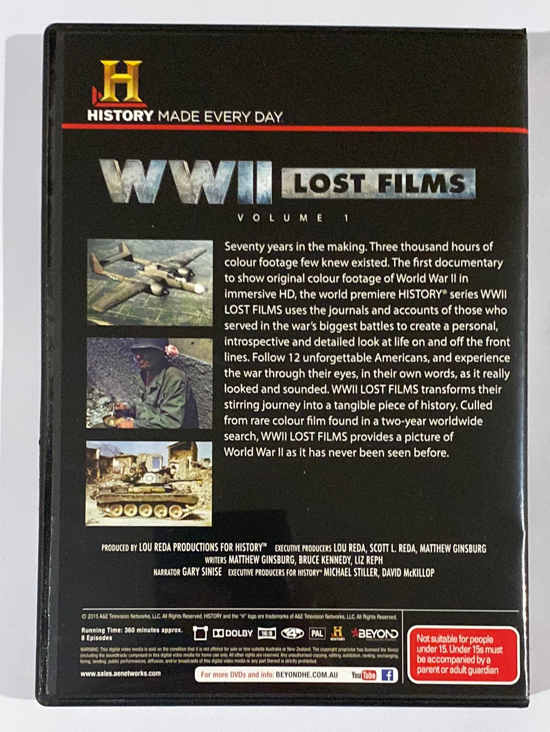 World War 2 Lost Films History Channel DVD 3-Disc Set History Channel VGC