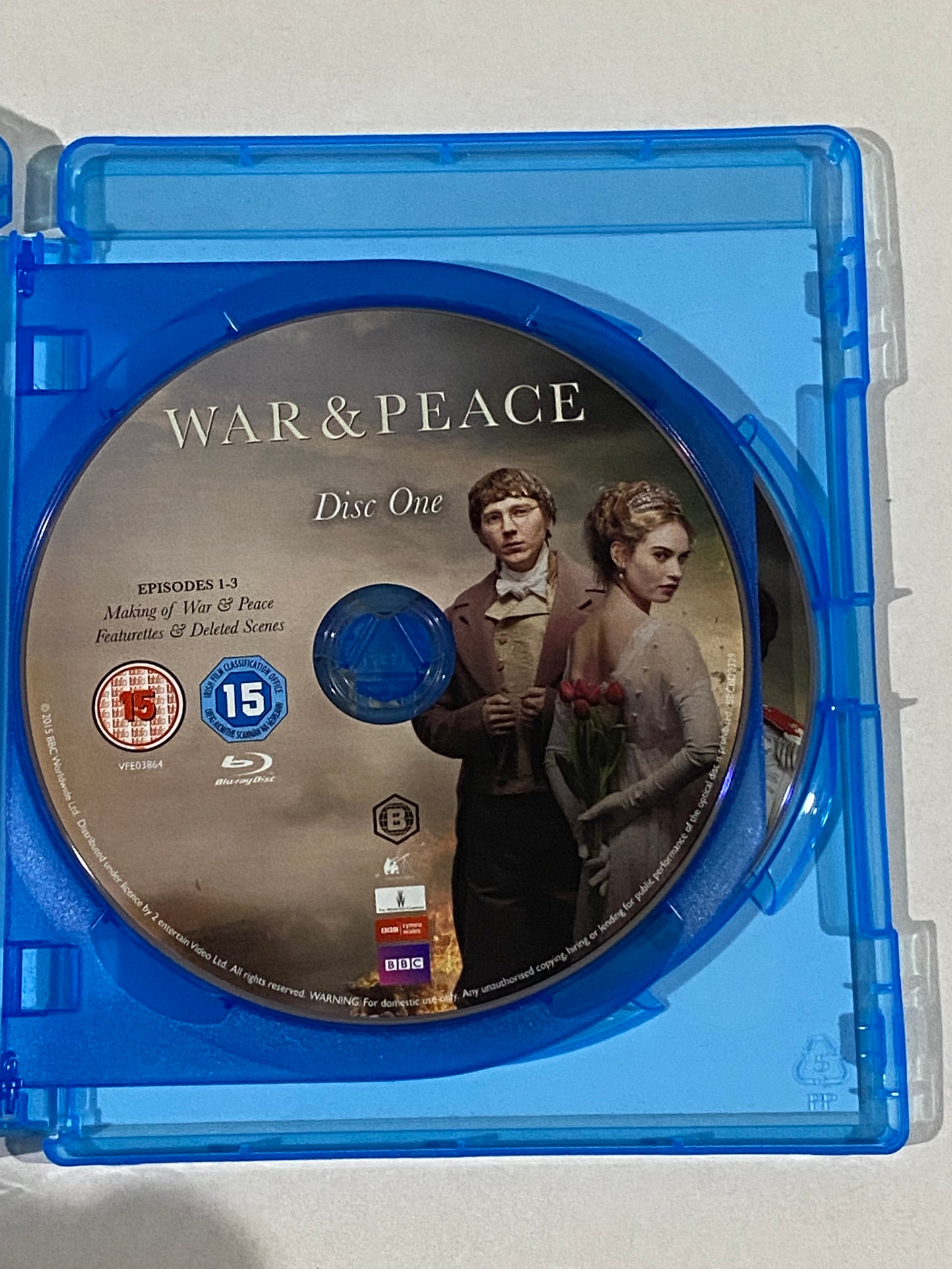 War And Peace Blu-ray BBC Drama 2-Disc Set Region B VGC