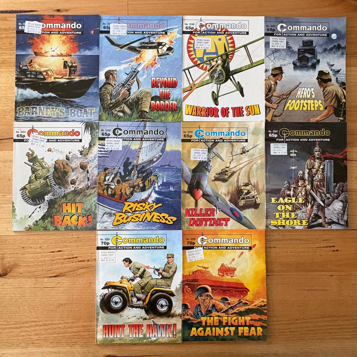 Commando War Comics x 10 Bundle Printed 1999 DC Thomson 300