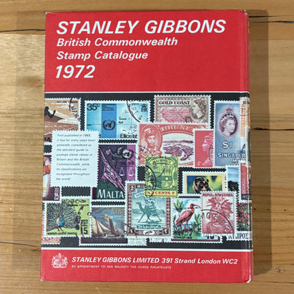 Stanley Gibbons British Commonwealth Stamp Catalogue 1972 Hardcover GD