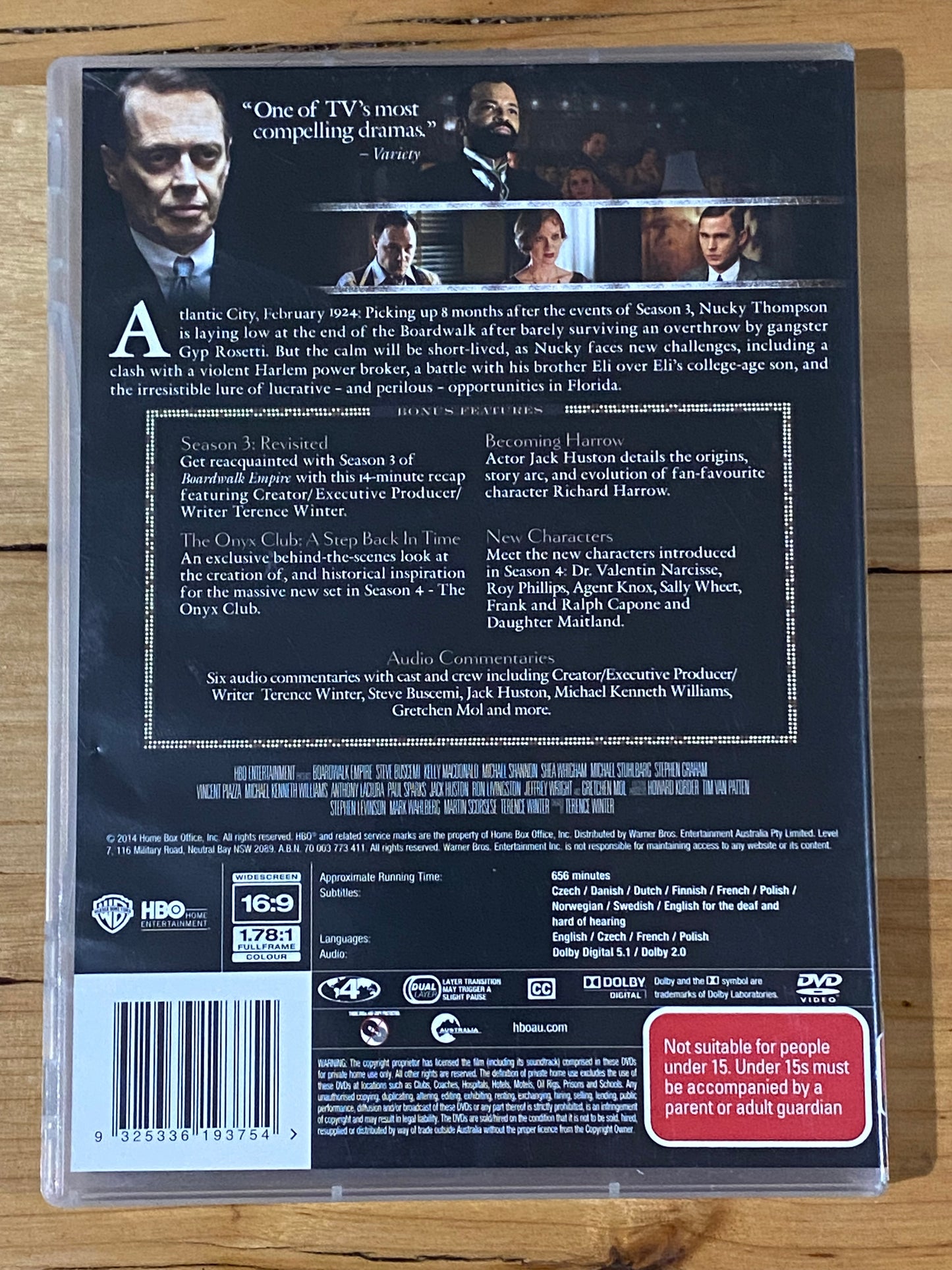 Boardwalk Empire Complete Fourth Season DVD 4-Disc Set PAL 4 VGC