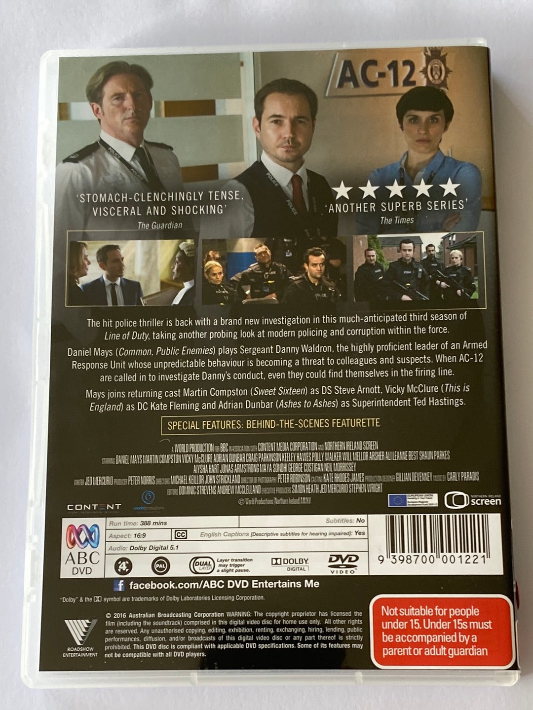 Line of Duty DVD Series 1-4 British Crime Series PAL 4 3 DVD Set VGC