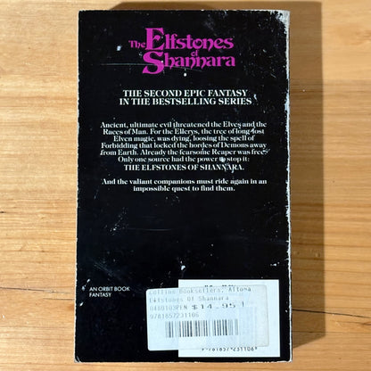 The Elfstones Of Shannara by Terry Brooks Paperback 1997 GD