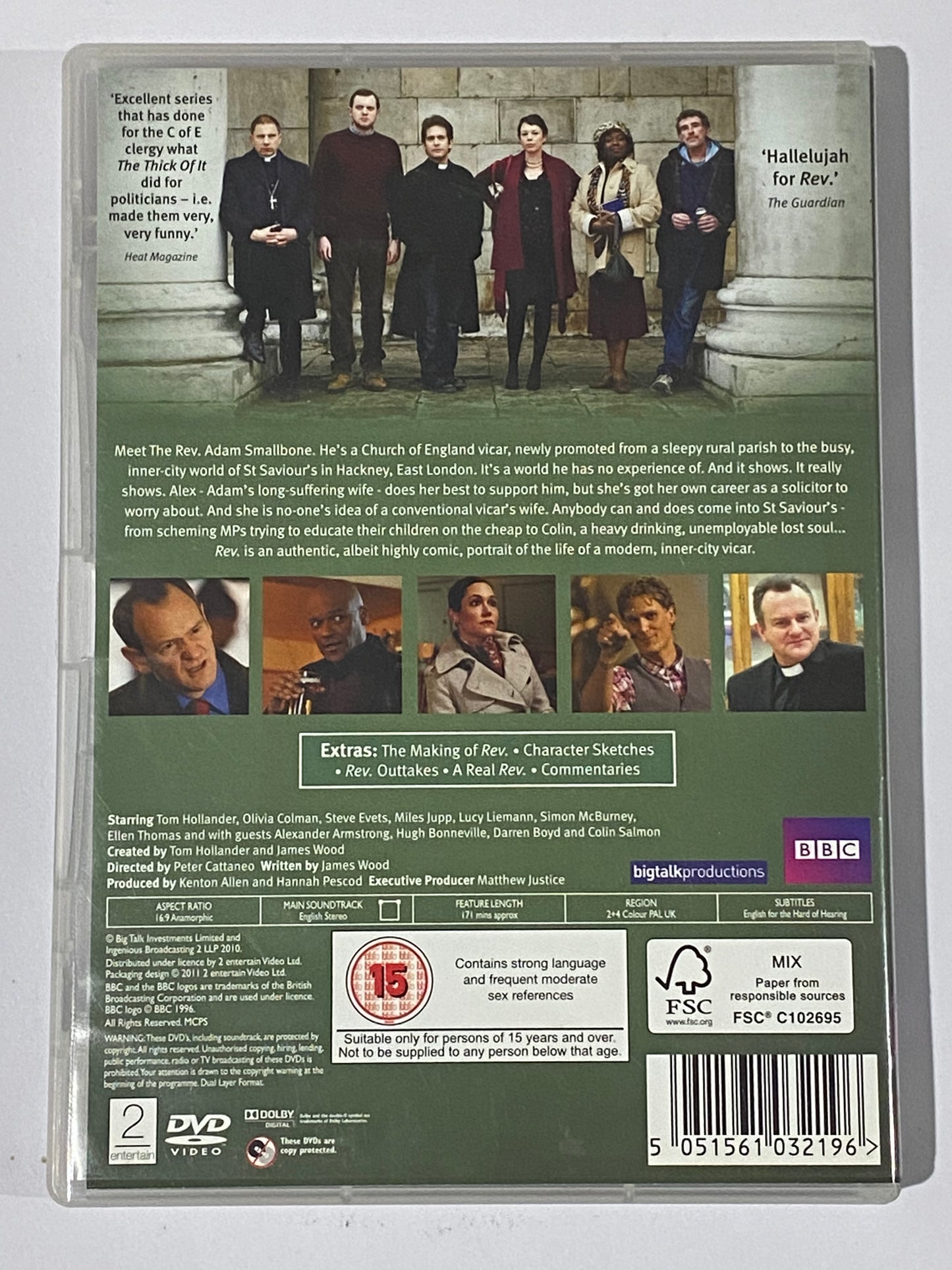 Rev Series 1 DVD BBC Comedy Tom Hollander Olivia Coleman 2-Disc Set PAL 2,4 VGC