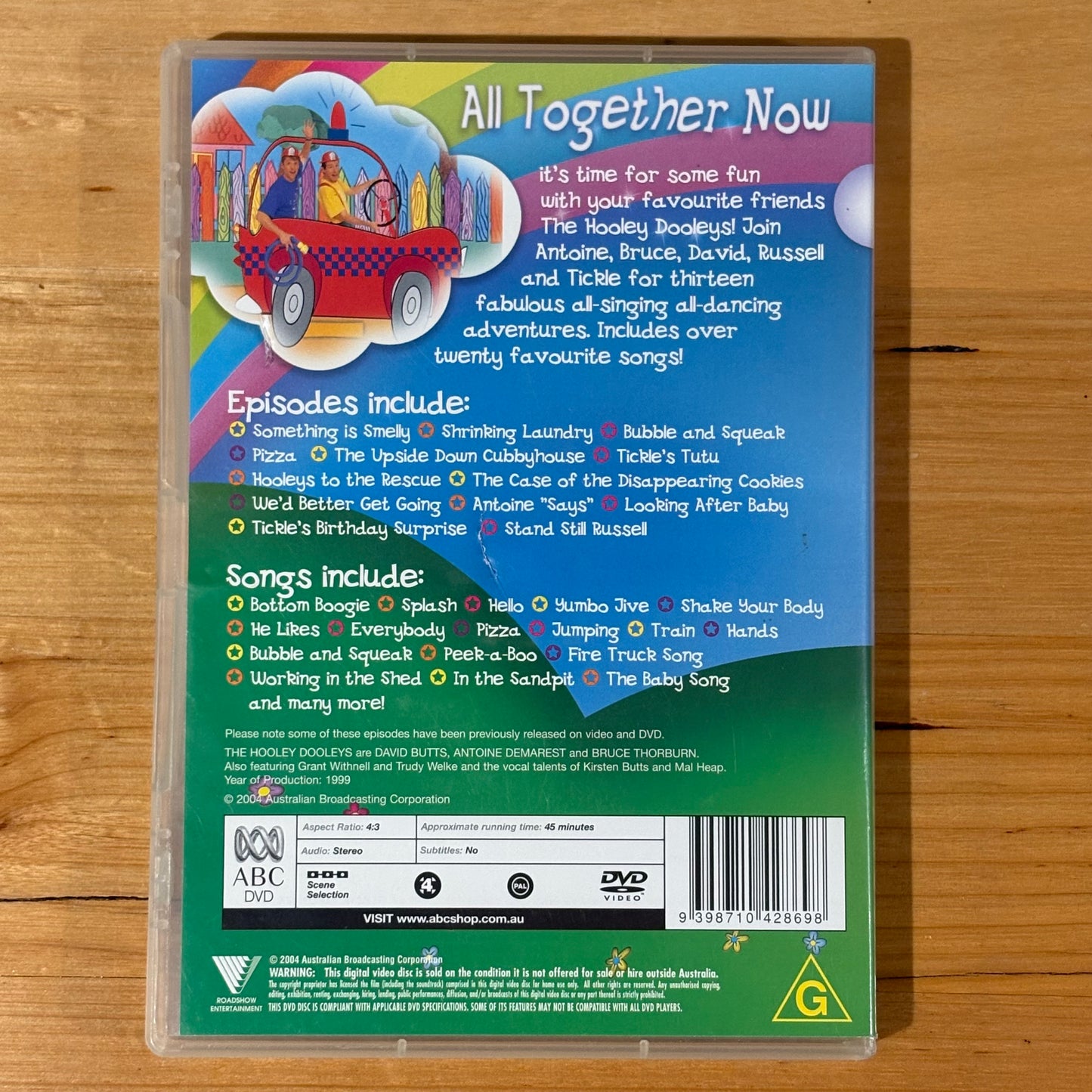The Hooley Dooleys All Together Now DVD PAL 4 VGC