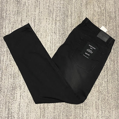 Tarocash Men’s Jeans Stretch Denim Black Size 42-inch Waist Zip Fly New With Tags