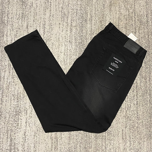 Tarocash Men’s Jeans Stretch Denim Black Size 42-inch Waist Zip Fly New With Tags