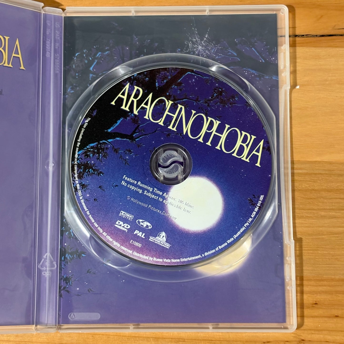 Arachnophobia DVD Cult Horror Movie Jeff Daniels PAL 4 VGC
