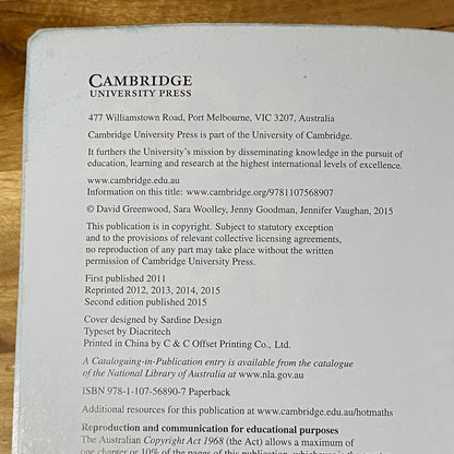 Cambridge Essential Mathematics 10 and 10a 2nd Edition Paperback GD