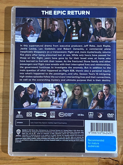 Manifest Complete Second Season DVD 3-Disc PAL 4 VGC