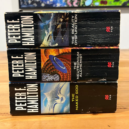 The Night's Dawn Trilogy by Peter F. Hamilton Science Fiction Paperbacks Vintage