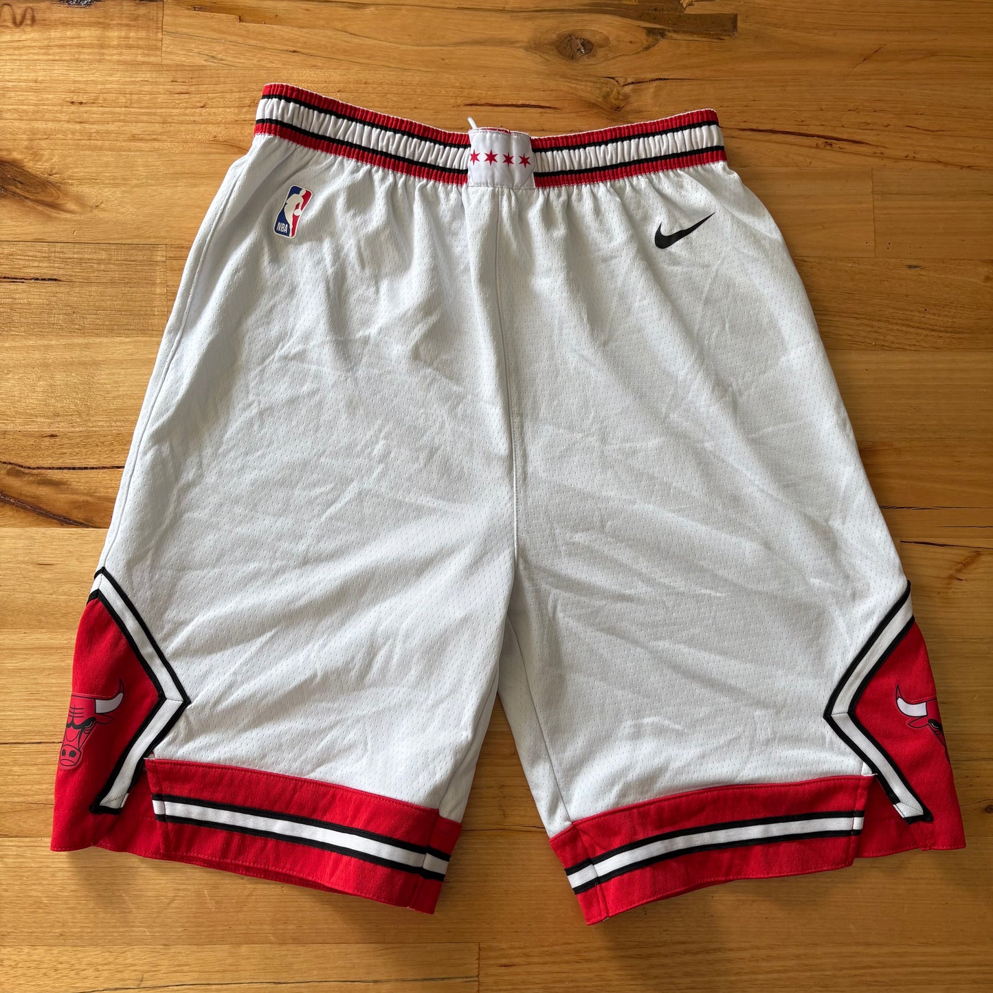 Nike Chicago Bulls Swingman Association Edition Dri-fit White Shorts Sz XL