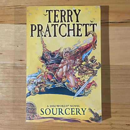 Sourcery A Discworld Novel by Terry Pratchett Paperback 2012 GD