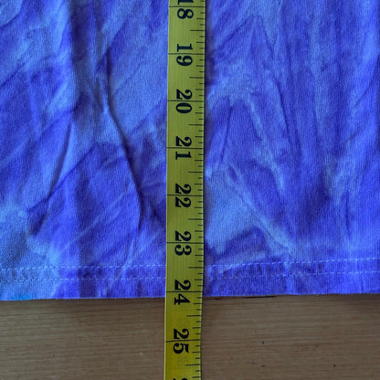 Jamaica No Problem Tie-Dye T-Shirt Blue Purple Short Sleeve Size Medium